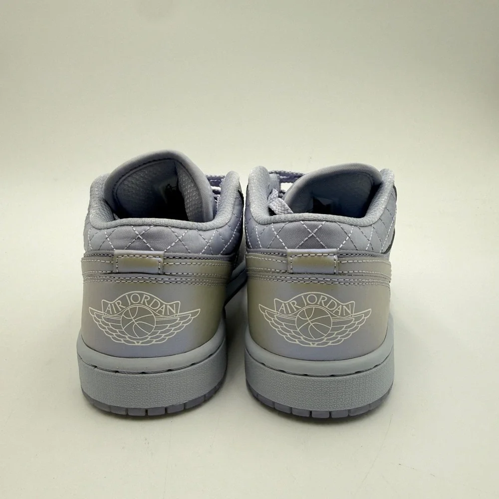 Nike Women's 9 Air Jordan 1 Low SE Ghost/Pure Platinum-Sail IM5129-010 NEW - Picture 4 of 7